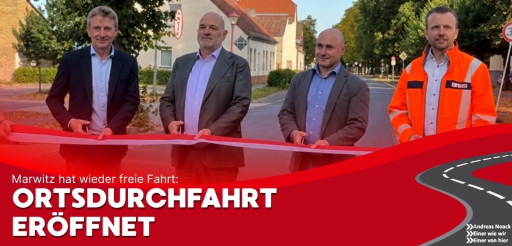 Ortsdurchfahrt Marwitz eröffnet